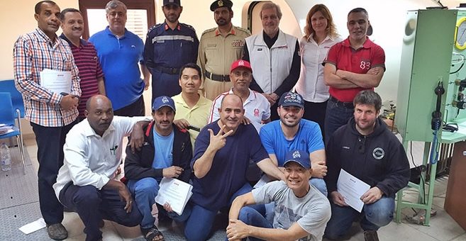 DAN Europe schult die Polizei von Dubai