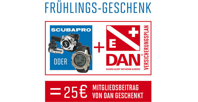 25 EUR Gutschein DAN und Scubapro