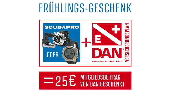 25 EUR Gutschein DAN und Scubapro