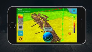 3D-Karte Ulysses auf IPhone von Ocean Maps 3