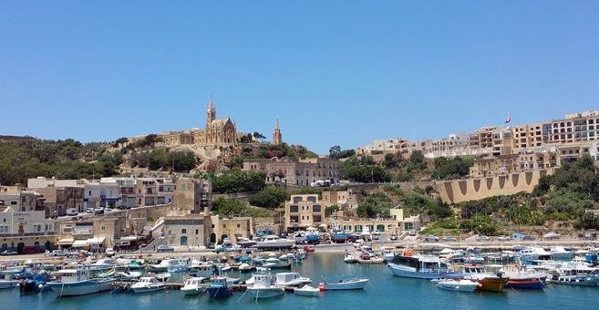 Fährenhafen in Gozo